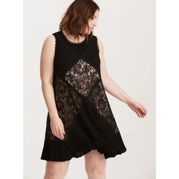 torrid | Dresses | Torrid Black Mixed Fabric Lace Trapeze Dress Size X | Poshmark torrid | Dresses | Torrid Black Mixed Fabric Lace Trapeze Dress Size X | Poshmark